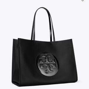 Tory Burch Black Logo Tote work bag